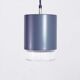 Willa suspension lamp in glass and metal