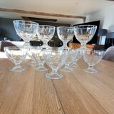 12 coupes à glace en verre