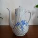 Limoges Haviland porcelain teapot - Blue cherry - Twisted sides