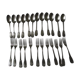 Menagère 24 pieces silver metal Louis XV style.