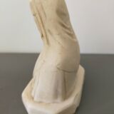Vintage Virgin Mary plaster bust stamped