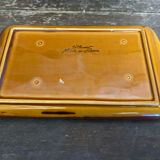 Beurrier Ancien ST CLEMENT Céramique Marron Made In France Vintage #D8