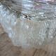 Antique wall/ceiling light in molded glass