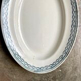 Oval dish St Amand & Hamage in iron earth