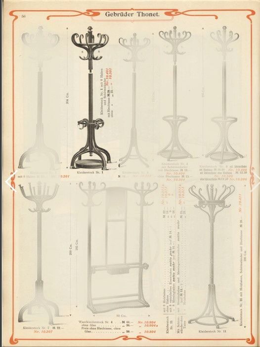 Parrot coat rack, model 10.401, XIXth.