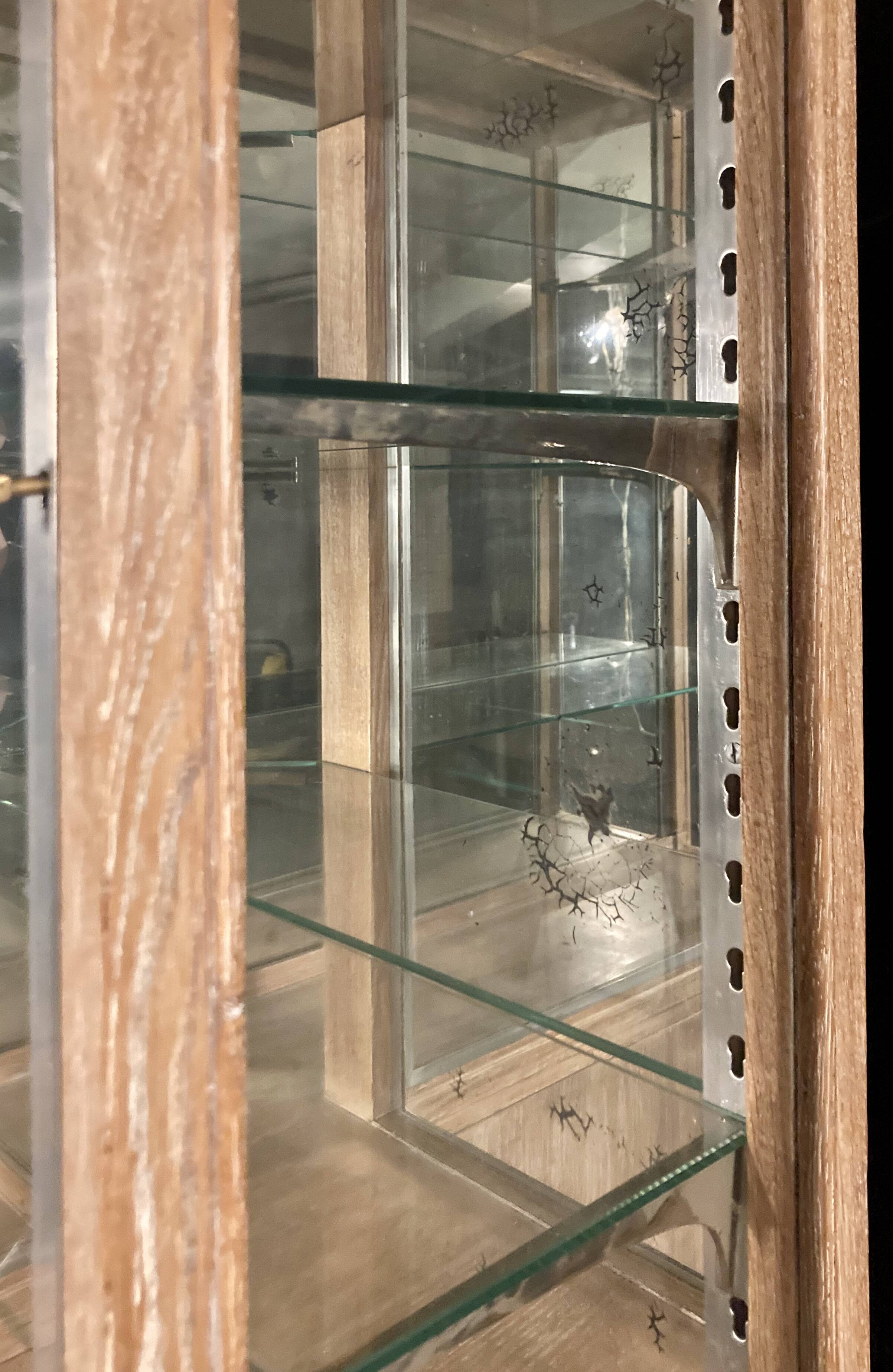 Art Deco corner display cabinet