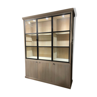 Library showcase solid oak charrell