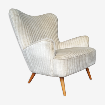 Fauteuil organic wingback chairs des années 50-60 vintage
