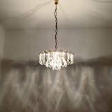 1 of 2 Crystal Glass Chandelier by J.T. Kalmar