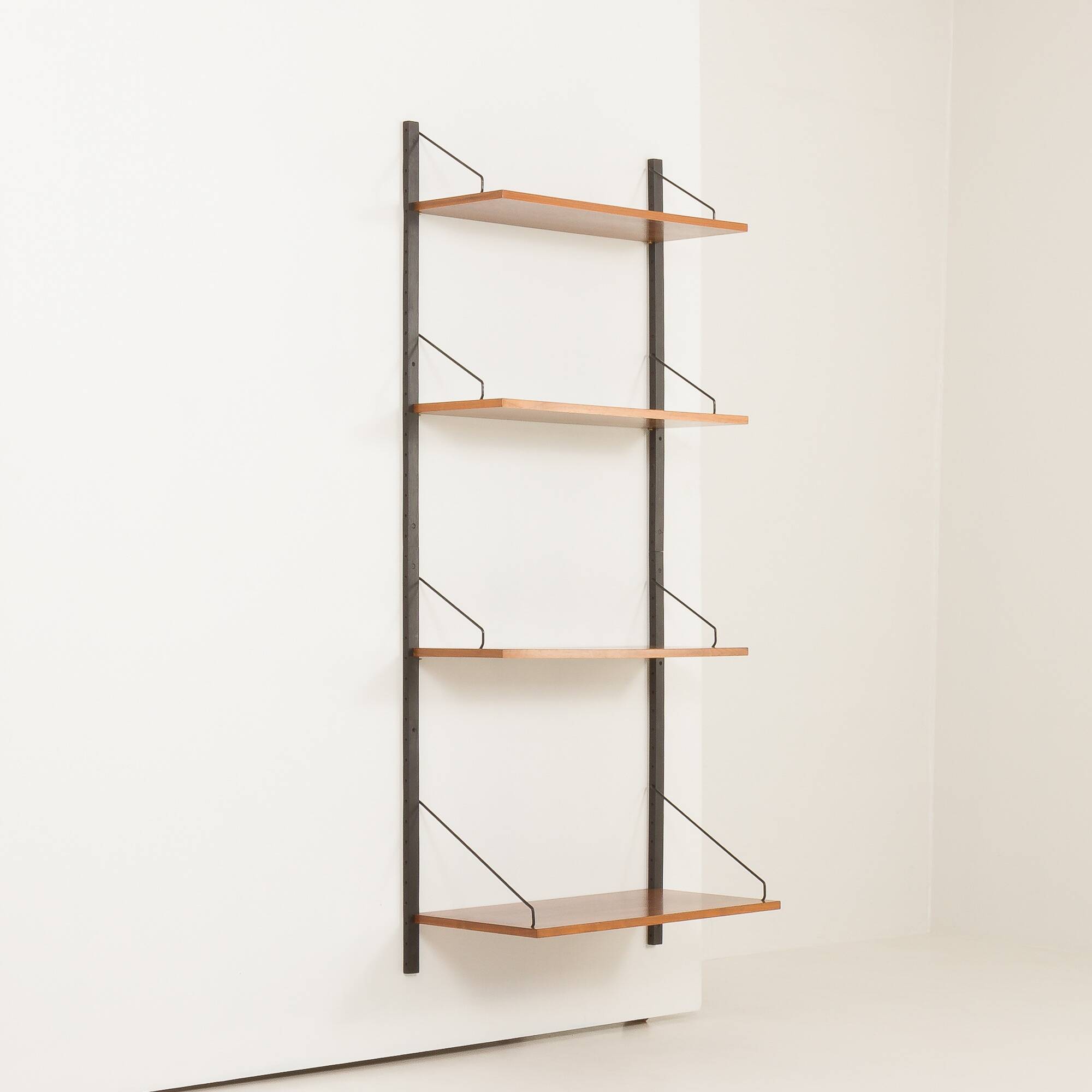 Poul Cadovius walnut wall unit with extra large shelf, Denmark 1960s