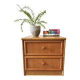 Vintage Bedside Table with Drawers