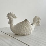 Pottery ceramic rooster - dish.