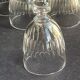 Decanter and 6 cut crystal porto glasses XIXth