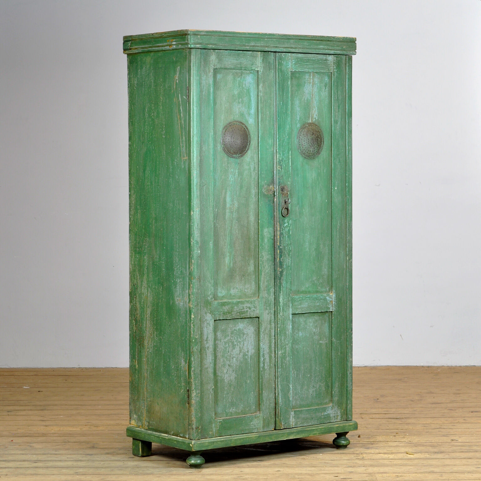 Pine Kitchen Cabinet With 6 Drawers, 1930's
