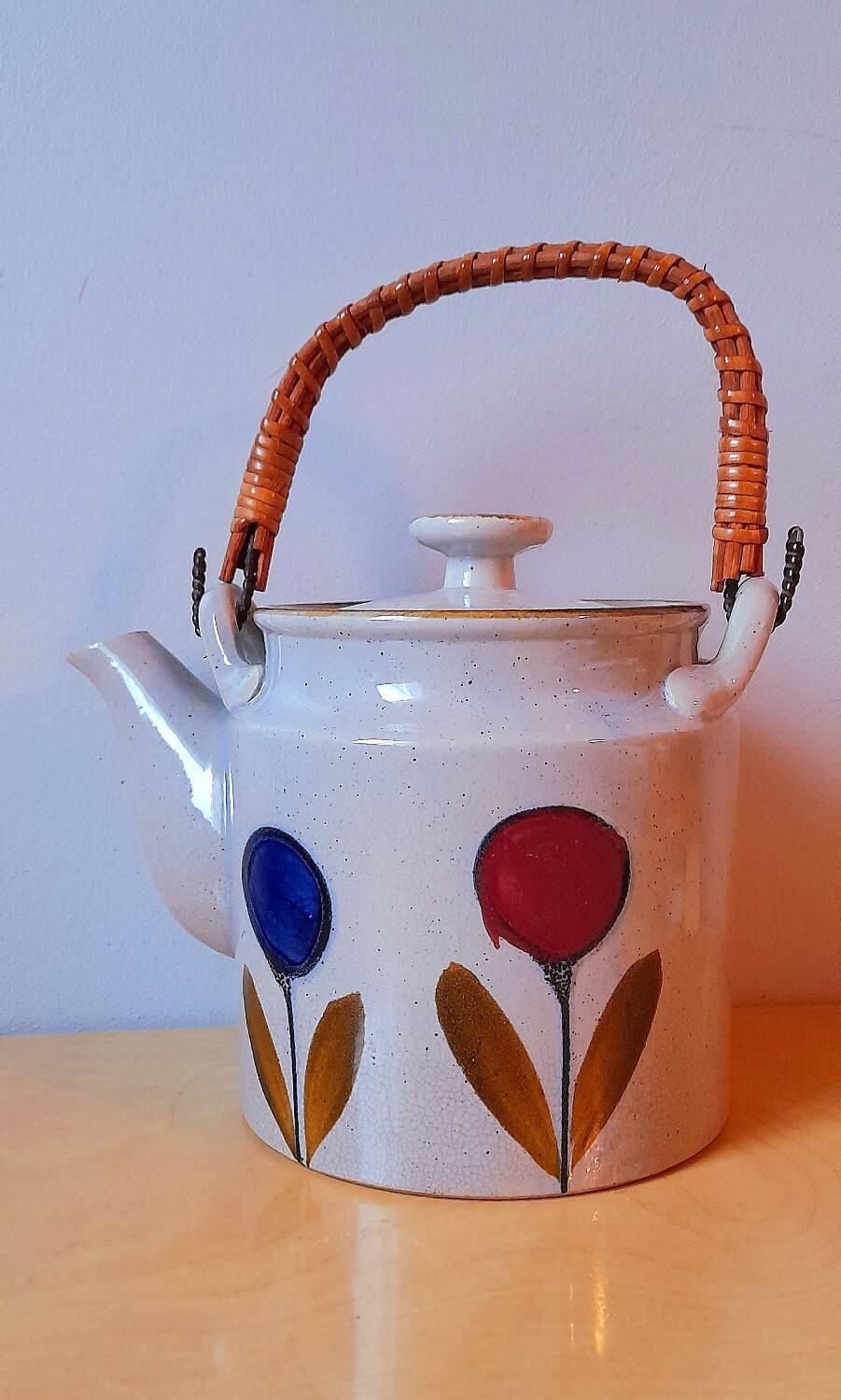 Vintage stoneware teapot