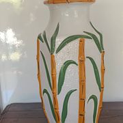 grand vase bambou signé Cartens Allemagne 1960
