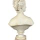 White marble sculpture, bust of Diana after Houdon (1741-1828)