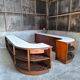 Set of 2 shop counters 1950