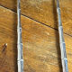 Bamboo-style serving cutlery in silver-plated metal
