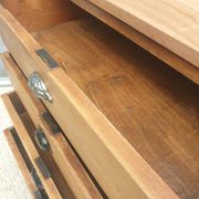 Petite commode Chêne Orme Acajou début XXème
