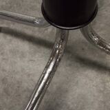 Parrot coat rack 16 hooks industrial in chromed metal and base + black balls 1960