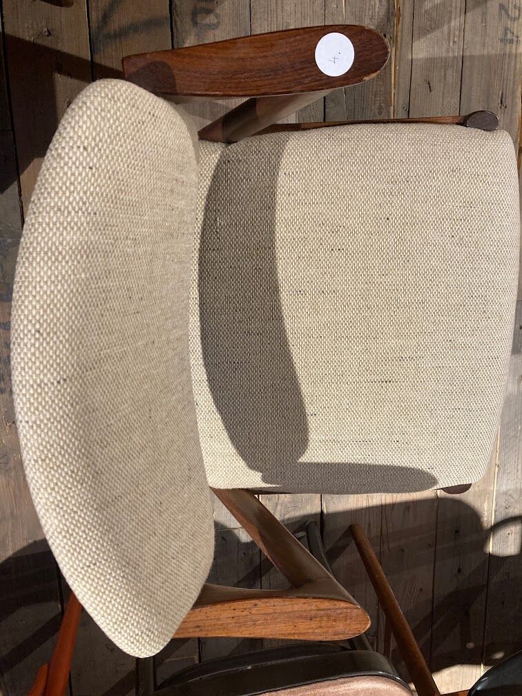 Model 42 teak dining chairs by Kai Kristiansen for Schou Andersen