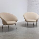 Rare pair of 'F570' lounge chairs by Pierre Paulin for Artifort, 1963