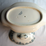 Sauce boat couvert, terre de fer gris-bleu: saïgon, choisy le roi hb & cie.