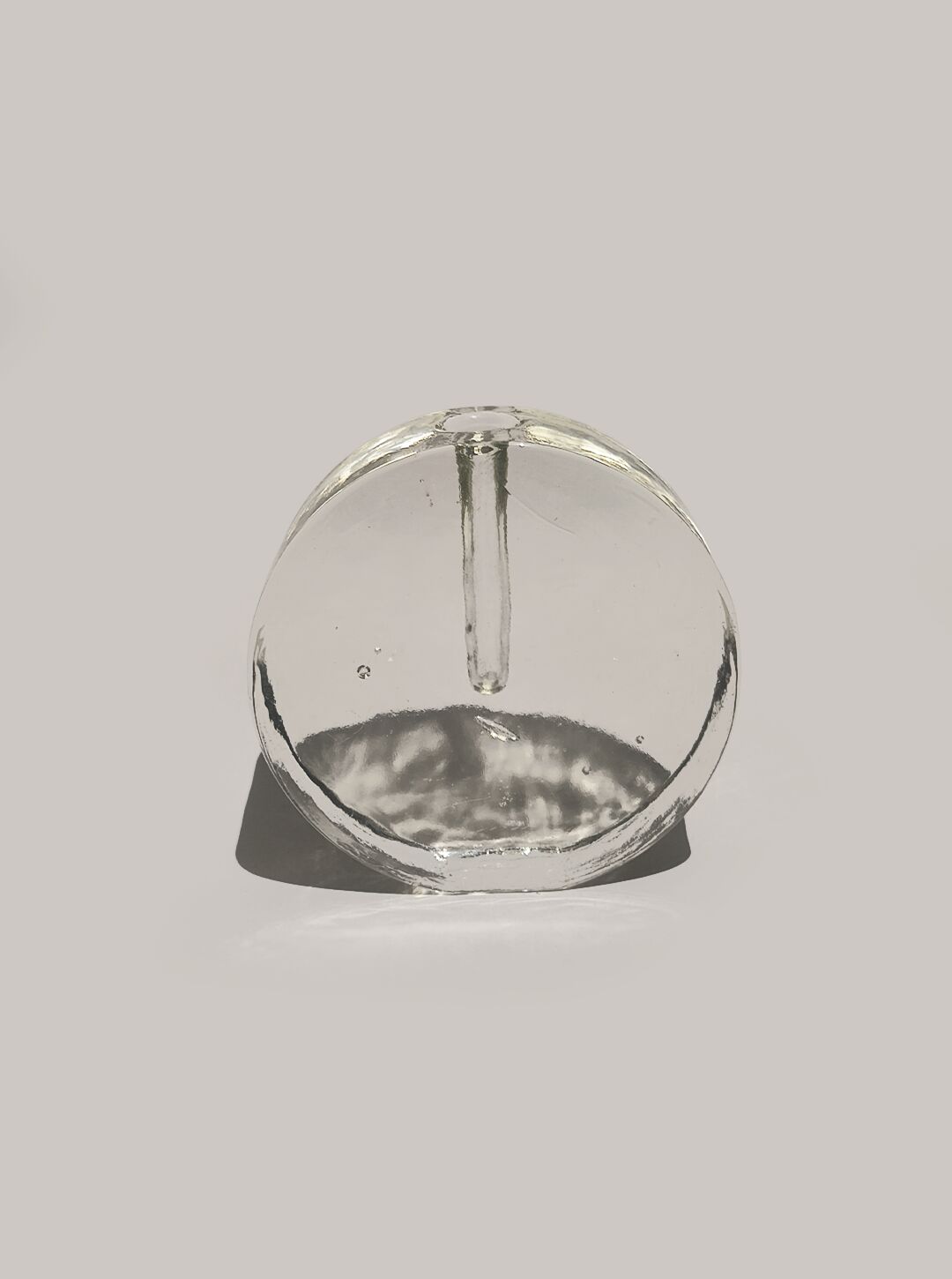Spherical glass vase