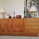 Vintage walnut sideboard from the 70s
