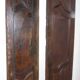Pair of antique solid walnut doors from the 18th century.