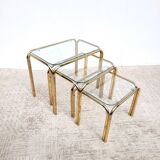 Gold nesting coffee tables