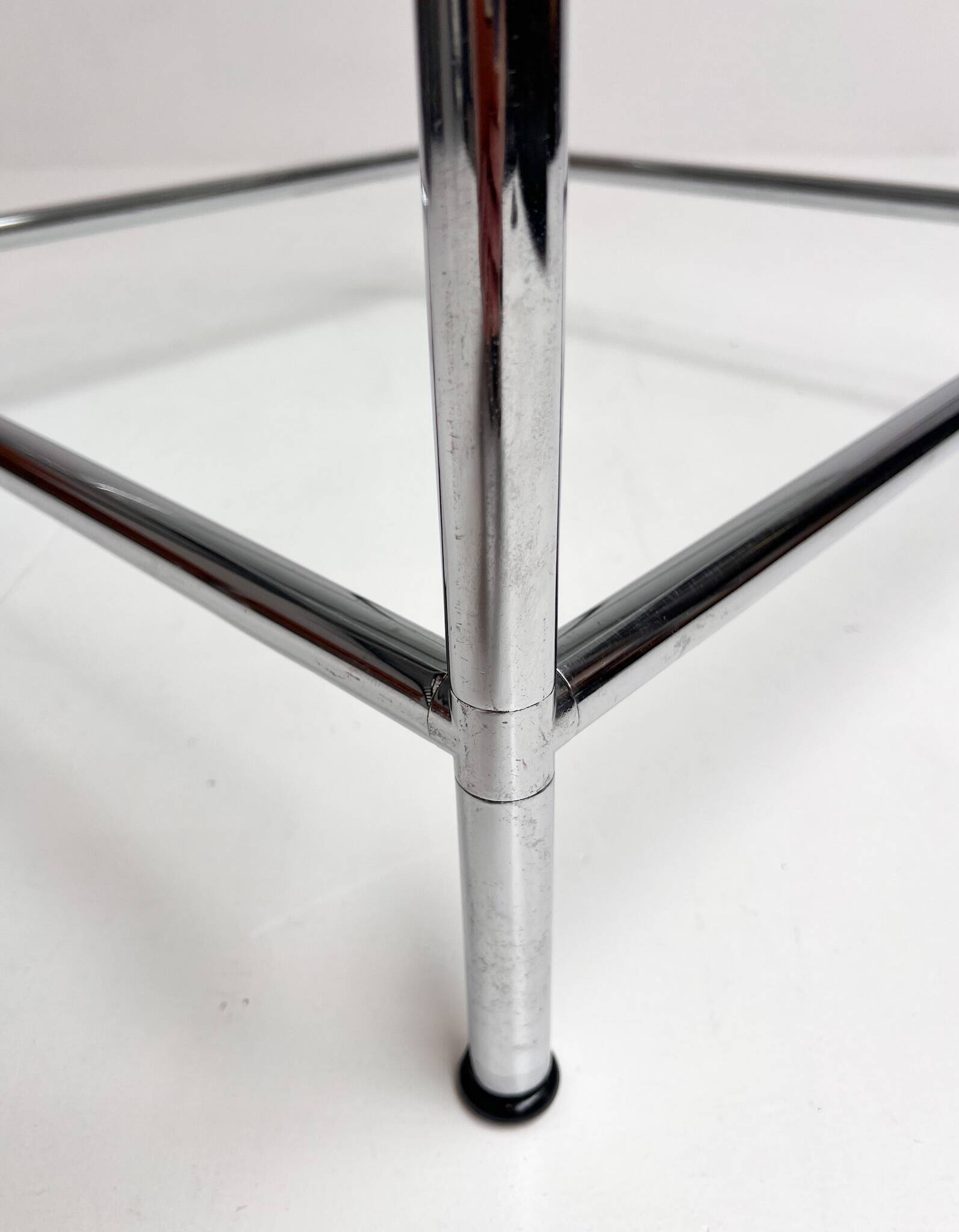 Square glass coffee table 71 x 71 cm, 1990s