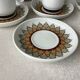 Thomas Kiruna Artichoke Coffee Cups by Hertha Bengtson - 7 cups