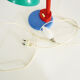 Lampe Aluminor flexible style Memphis en métal et plastique.Année 80