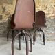 4 chaises industrielles vintage