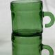Lot de 10 tasses à café vintage style Duralex vertes