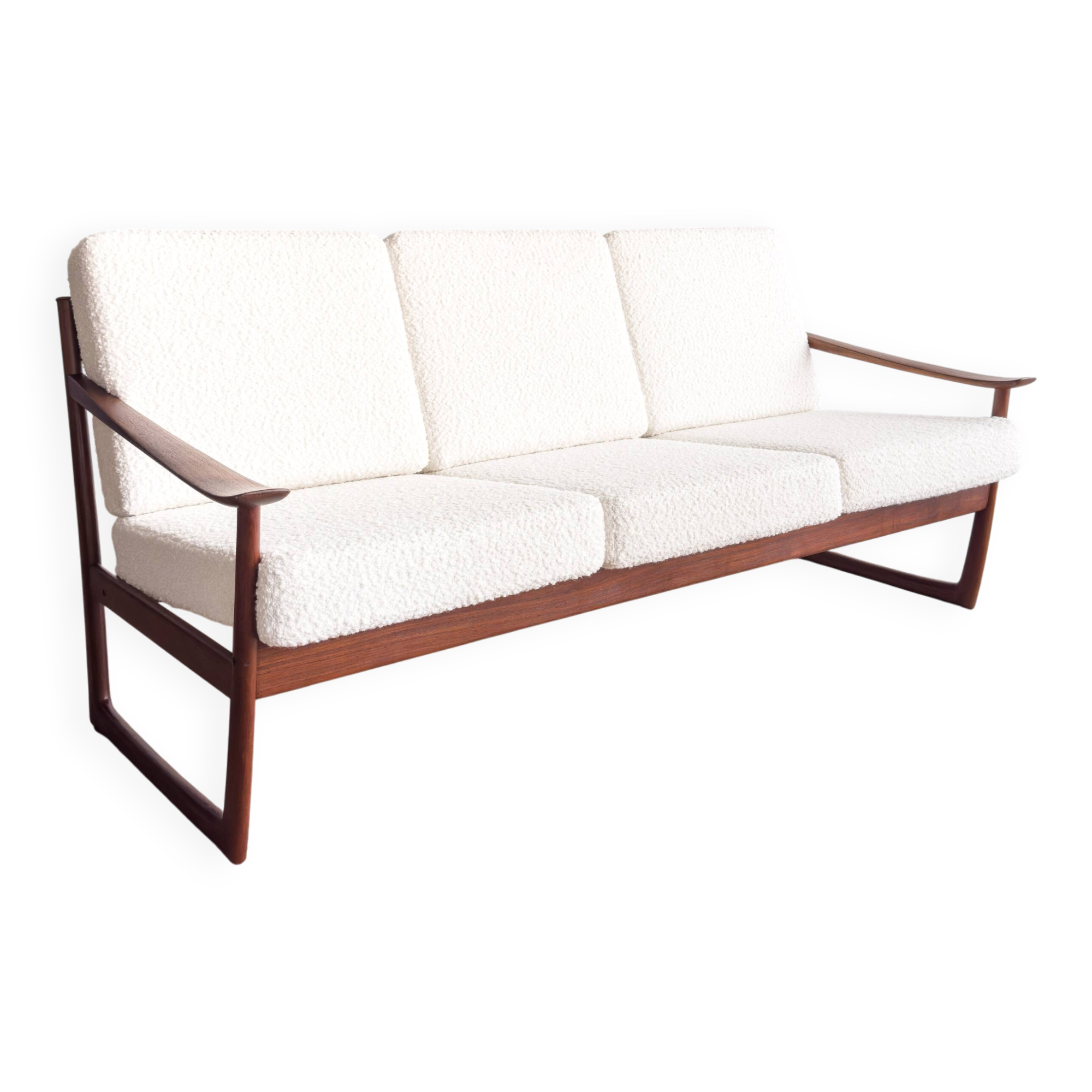 Canapé FD130/3 by Hvidt Mølgaard, Mid Century sofa in teak, Denmark