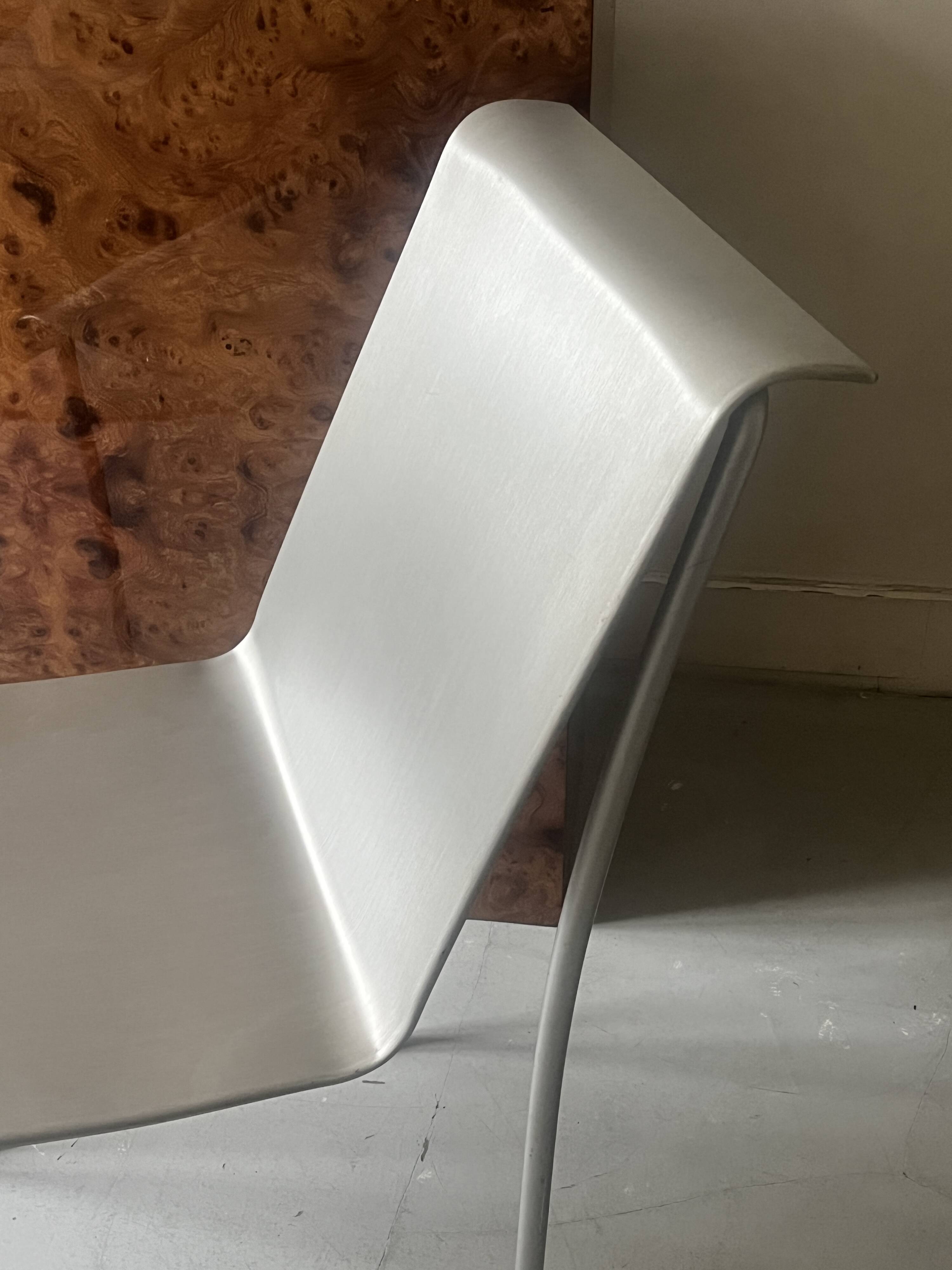 SUPERLIGHT chrome metal chair by Frank Gerhy, Edition Emeco USA