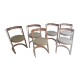 Series of 6 chairs Halfa Baumann 70