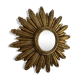 Vintage 1960s witch's eye sun mirror gold - 27 cm