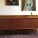 Scandinavian sideboard in teak design