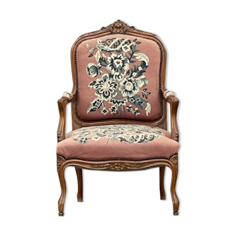 Fauteuil cabriolet de style Louis XV