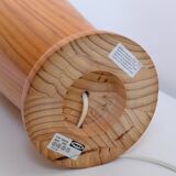 Big Vintage IKEA Table Lamp: Scandinavian Postmodern Design, Solid Wood Bas