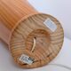 Big Vintage IKEA Table Lamp: Scandinavian Postmodern Design, Solid Wood Bas