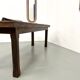 Small 1950s farmhouse table in blond walnut
