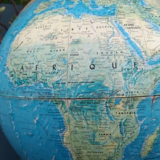 Terrestrial globe in the 1960s