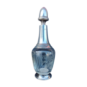 Carafon métal argenté
