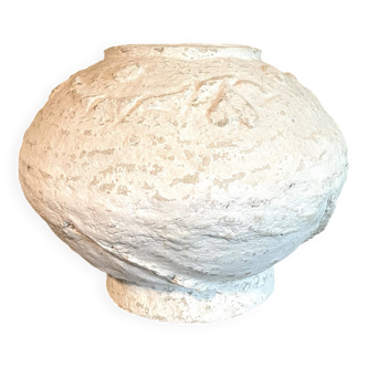 Vase en papier mâché vintage