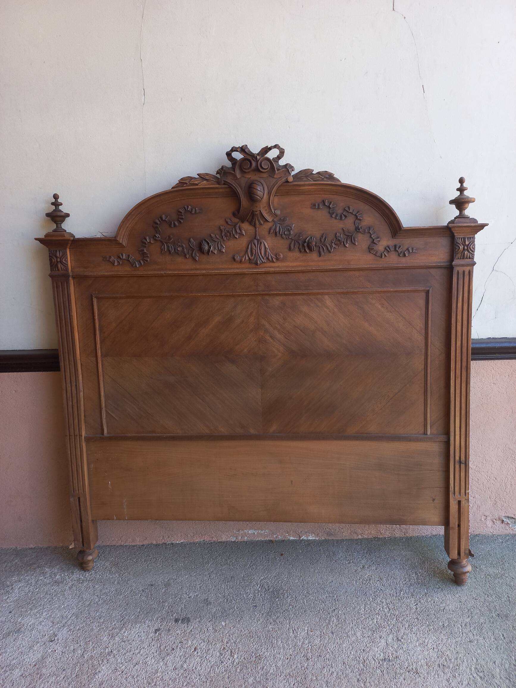 Louis XVI style wooden headboard